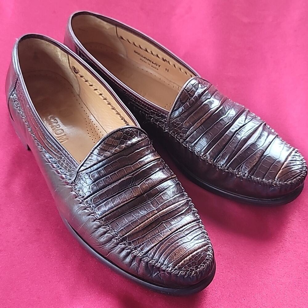 GENUINE ALLIGATOR NORDSTROM sz 11 handmade in Spain loafer GORGEOUS